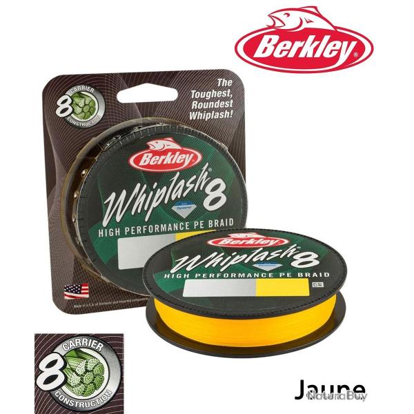 Tresse Berkley Whiplash jaune 8 brins 18 / 100