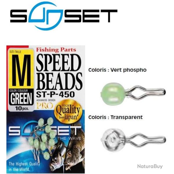 Perles accroche rapide Sunset Phospho