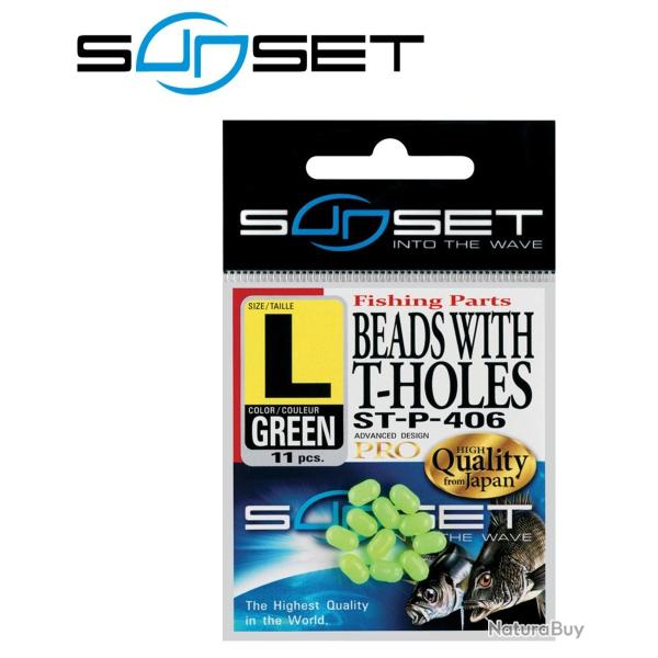 Perle clipot rotative Sunset ST-P-406 T-holes beads. M