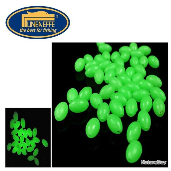 Perles molles ovales Luminous / Phosphorescentes N 2