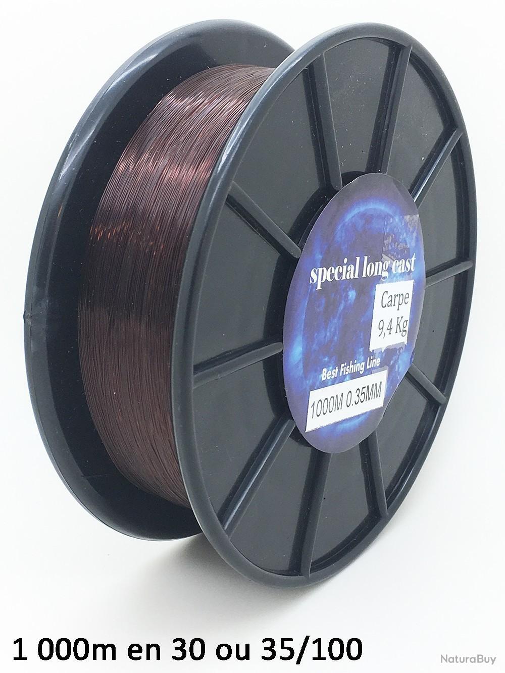 Bobine Nylon Carpe 1000m - Plusieurs Diamètres Disponibles - Neuf