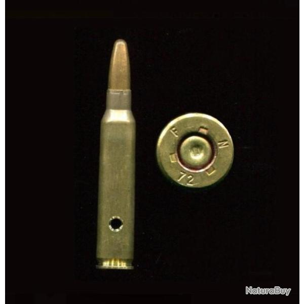 5.56 x 45 - 223 NATO - Belgique - balle Police POINTE arrondie - F N 72