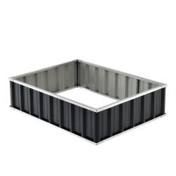 Jardini&egrave;re rectangulaire acier galvanis&eacute; 118 x 90 x 30 cm anthracite 03_0007190