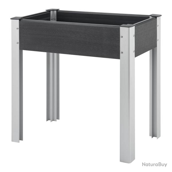Potager sur�lev� � fond grillag� 75 x 40 x 75 cm gris fonc� 03_0007194