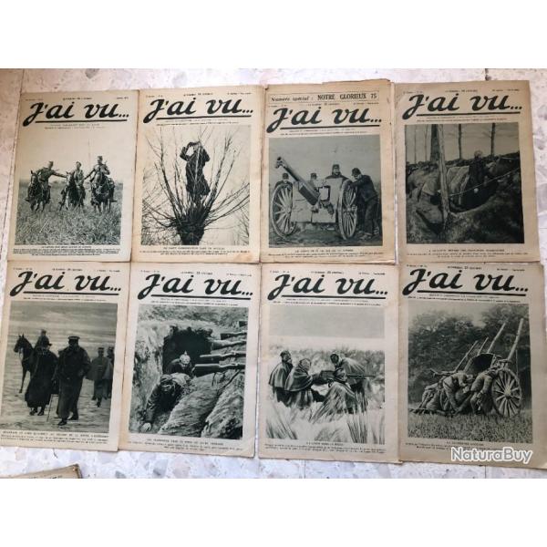 LOT 8 revues J'AI VU  n� 8 � 15 de janvier et f�vrier 1915, 1�re guerre mondiale 1914 1918, WW