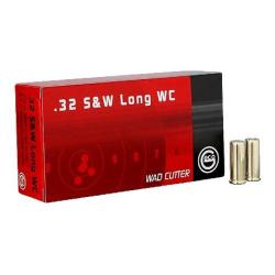Cartouches GECO 32 SMITH & WESSON LONG WAD CUTTER 100grs WC - Boite de 50 unit&eacute;s
