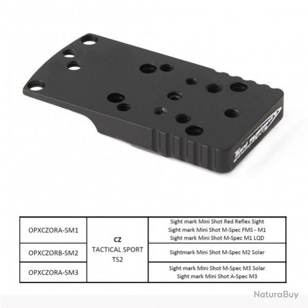 Embase � queue d'aronde pour point rouge (type B-SM2) pour Sightmark M2 pour CZ Tactical Sport