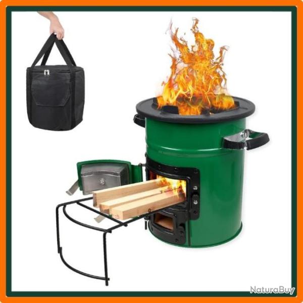 Po�le � bois pour camping - Barbecue - Randonn�e - Survie - Livraison rapide et gratuite