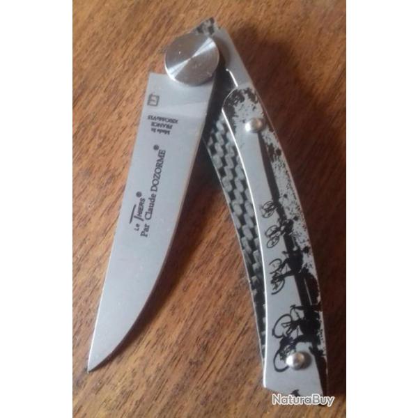 le THIERS GRAV� cycliste + GRATUIT ton pr�nom couteau