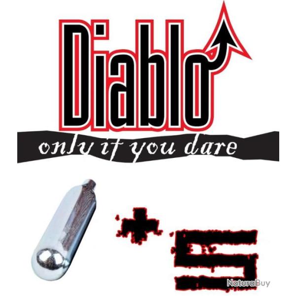 5 x Sparclettes de Gaz Co2 Airsoft / Airgun by DIABLO 12 g