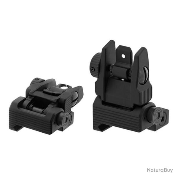 Viseur arrire Flip Up Accu Sync pour AR15 - Picatinny - Leapers UTG