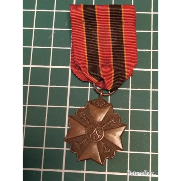 MEDAILLE PETIT MODULE DE DECORATION CIVIQUE 3EME CLASSE, COURAGE DEVOUEMENT OU HUMANITE, BELGIQUE