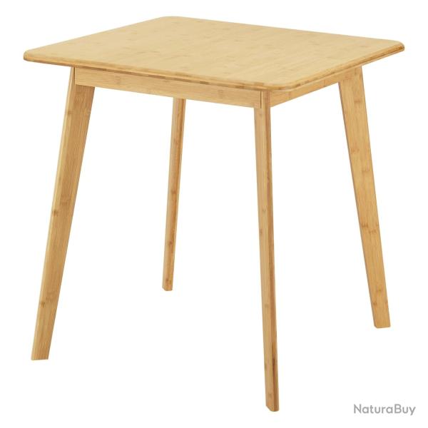 Table de salle � manger carr�e pour 2 personnes 75 x 70 x 70 cm bambou 03_0008698