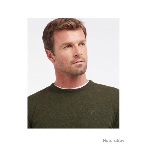 PULL BARBOUR ESS PATCH CREW WILLOW GREEN TAILLE : M