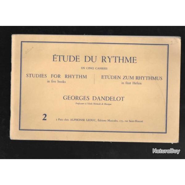 musique apprentissage , partitions , livret de de 4 livrets georges dandelot