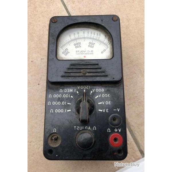 voltm�tre , volt ohm tester u.s.army 1941 us ww2 model 666-sc USA