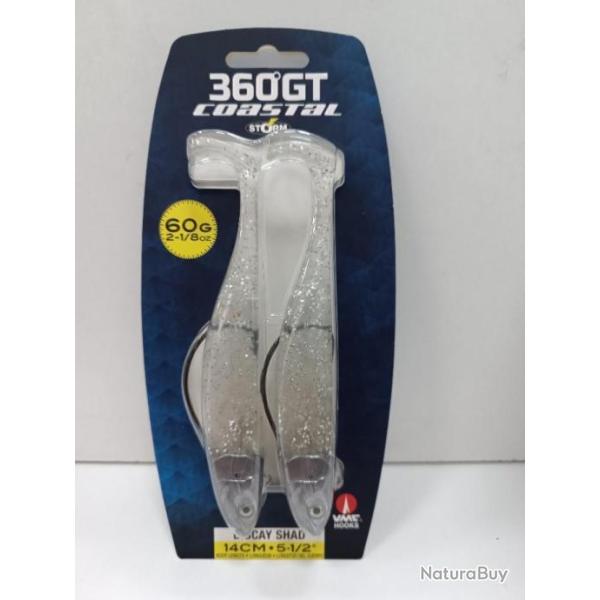 !! Leurre STORM BISCAY SHAD 14CM 60g SILVER GLITTER !!