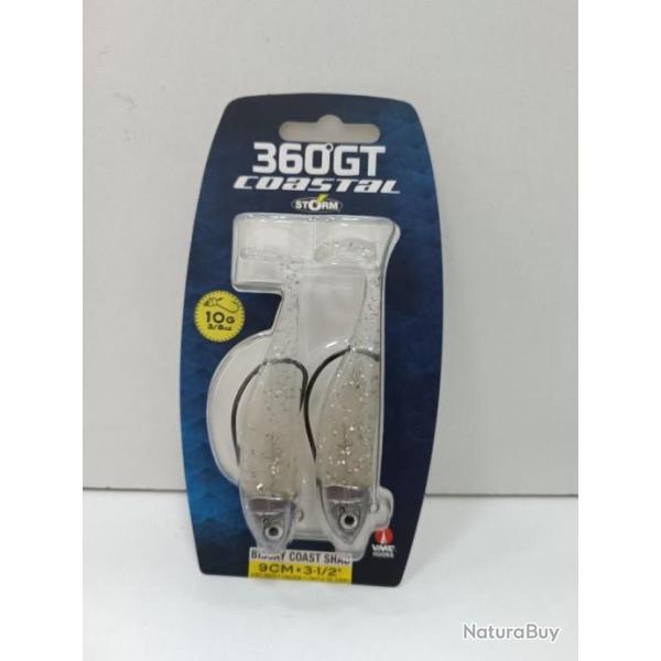 !! Leurre STORM BISCAY COAST SHAD 9CM 10g SILVER GLITTER !!