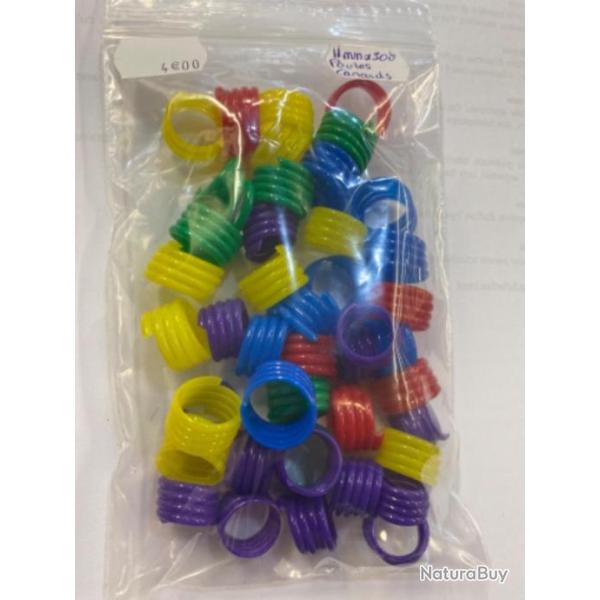 Anneaux de marquage spirale taille 11mm x 50 unit�s poulets / dindes /canards