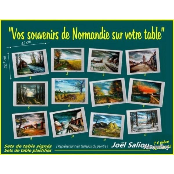 Sets de table tableaux peinture