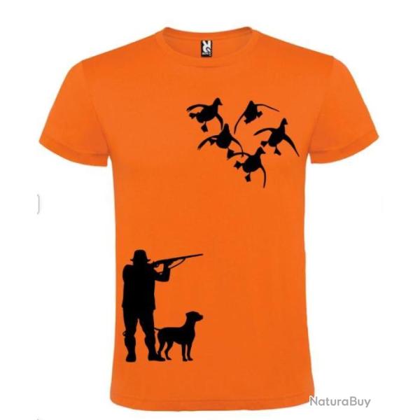 T-shirt 100 % coton motif chasse aux canards votre t-shirt chasse sp�ciale cadeaux noel personna....