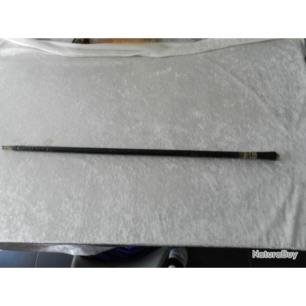 Ancienne canne �p�e en bois noirci Napol�on III pommeau en os et t�te de lion en bronze