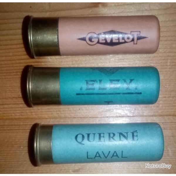 Lot de 3 cartouches calibre 16 "Quern"