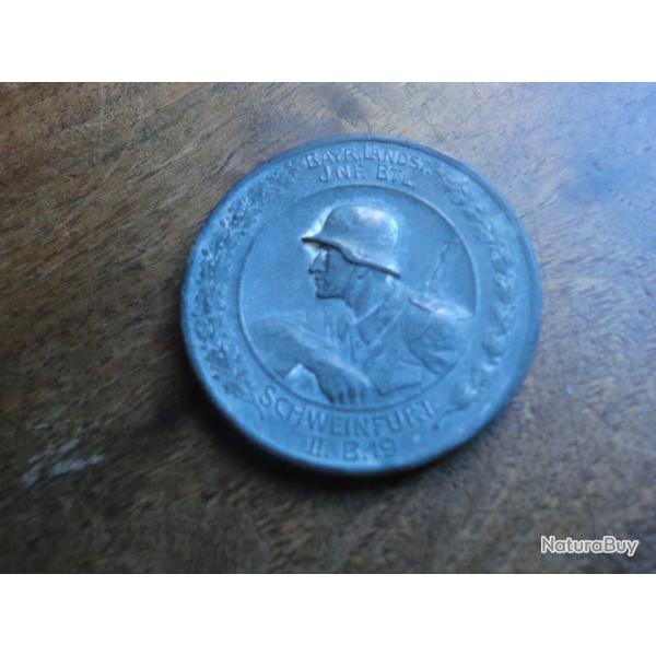 medaille piece jeton WW2  schweinfurt II B .19