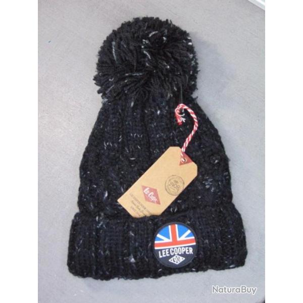 bonnet double polaire  LEE COOPER  NOIR