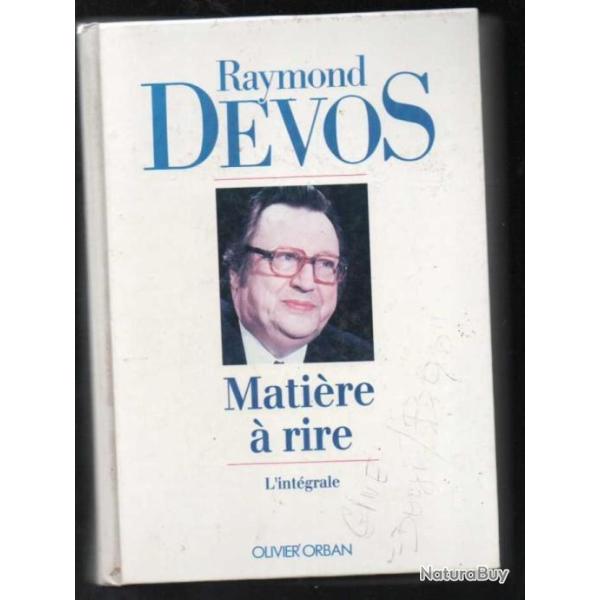 mati�re � rire l'int�grale  , sketches de raymond devos par raymond devos + coffret 3 dvd