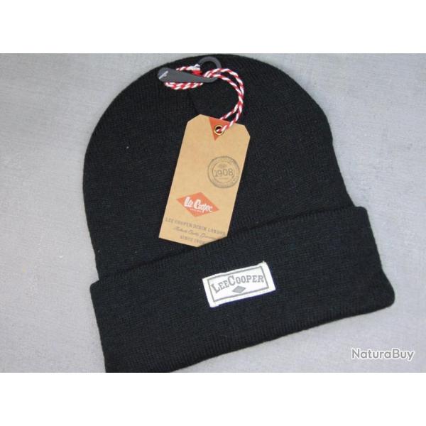 bonnet simple noir doubl� polaire lee cooper