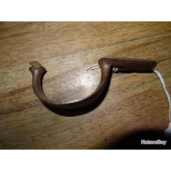 Pontet acier de pistolet � silex ou percussion ANIX,1822, 1822T, 1822T Bis