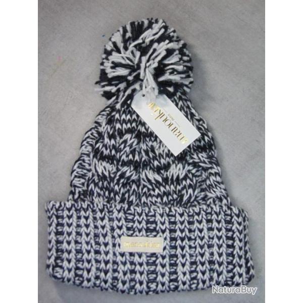 BONNET HIVER MANOUKIAN GRISE CLAIR