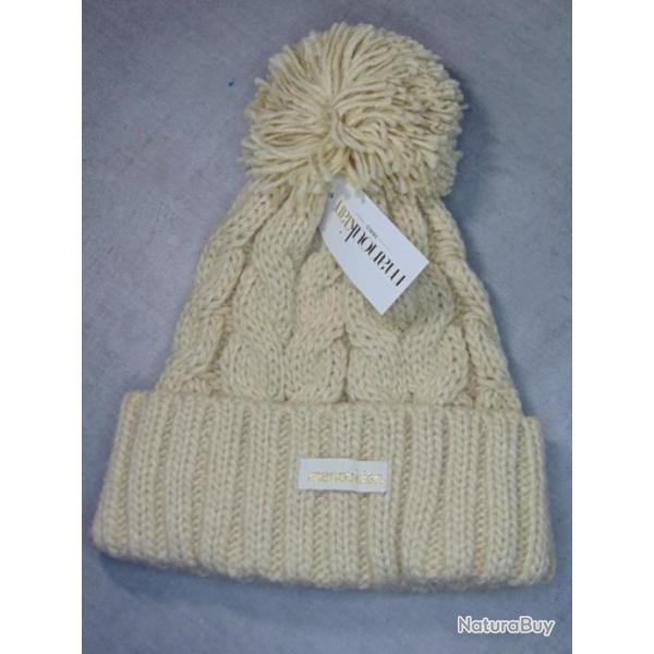 BONNET HIVER MANOUKIAN BEIGE