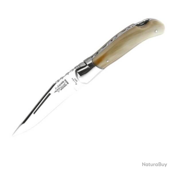 642 Couteau pliant Laguiole chasse "Grande Nature" de G. David pointe de corne