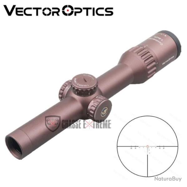Lunette VECTOR OPTICS Continental 1-6x24 Sfp Ret Bdc Coyote