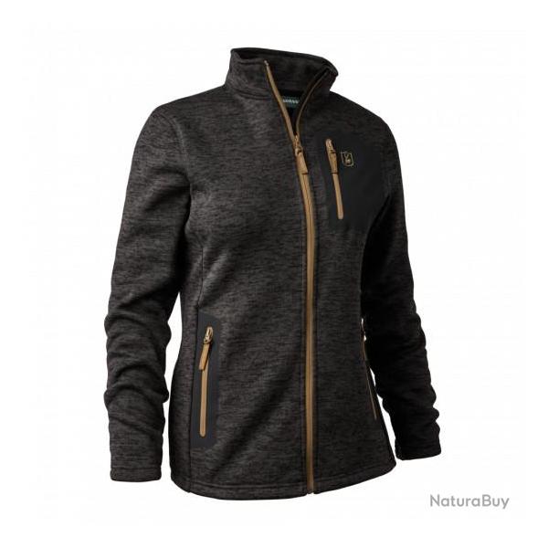Veste tricot�e DEERHUNTER Lady Sarek dark grey m�lange