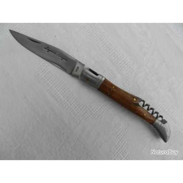 couteau Laguiole Bougna manche bois palissandre - tire bouchon