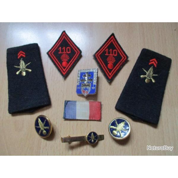 Lot 110�me R.I arm�e de terre