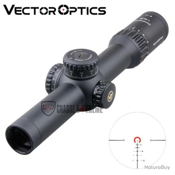 Lunette VECTOR OPTICS Continental 1-6x28 Ffp 34mm Ret Bnw