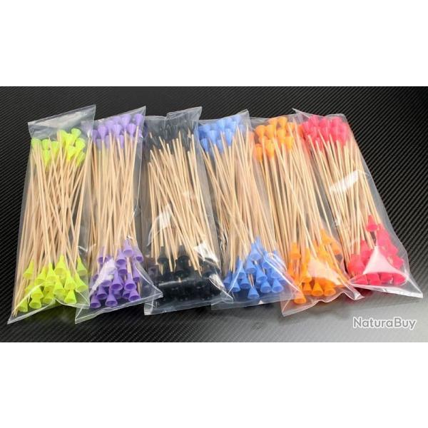 Darts / Fl�chettes Alex en bambou - Pack de 10 Bleu