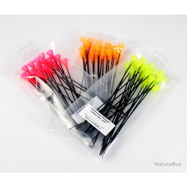 Darts / Fl�chettes Alex en carbone - Pack de 10 Jaune