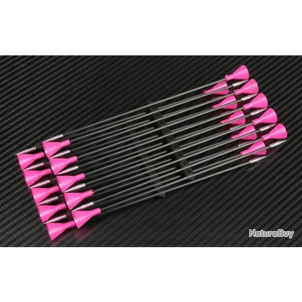 Darts / Fl�chettes Alex en carbone avec pointes acier - Pack de 10 Violet