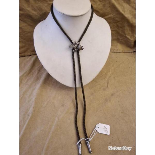 IDEE CADEAU - Cravate Bolo Tie chamois - HILMAR SUPER DESTOCK !!!