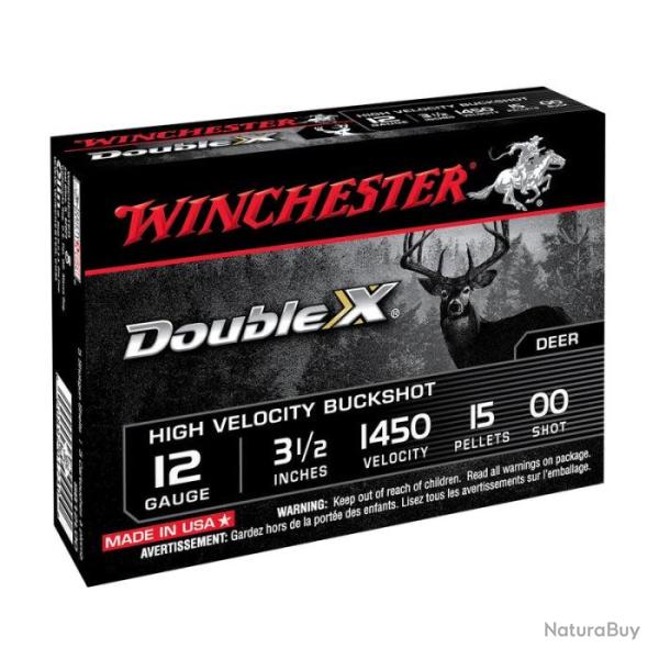 Chevrotine Winchester Double X - Cal. 12 9 / 70 mm / Par 1 - 15 / 89 mm / Par 5