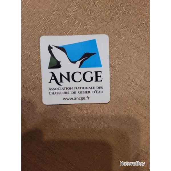 Autocollant chasse  gibier  d'eau, ancge
