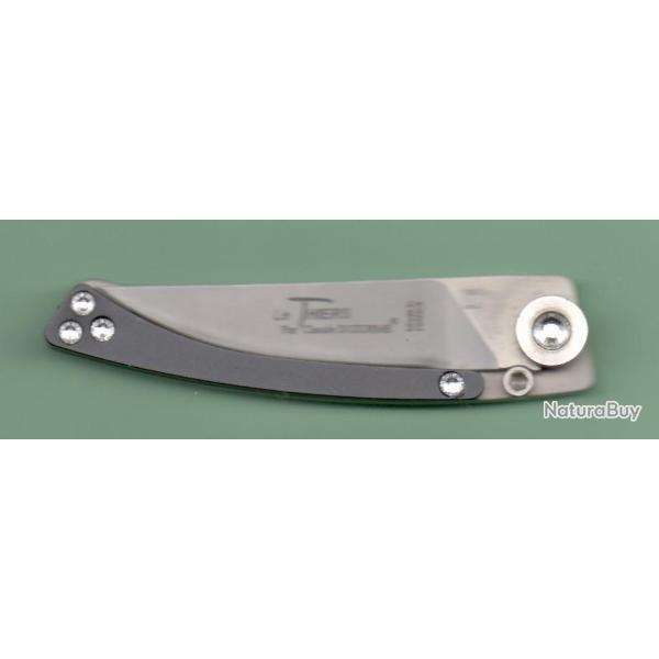 SWAROVSKI luxeux orn� pierre  GRATUIT Initiales grav�es Couteau LE THIERS