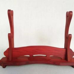 Support de katana en bois de rose 2 Places pour &eacute;p&eacute;es, Ninjato, Wakizashi, Tanto et &Eacute;p&eacute;es