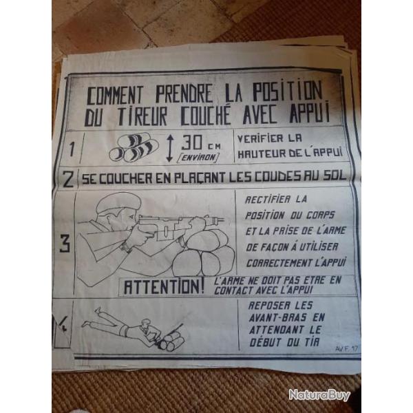 Grande affiche de stand de tir militaire 10