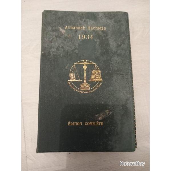Almanach �dition compl�te 1934